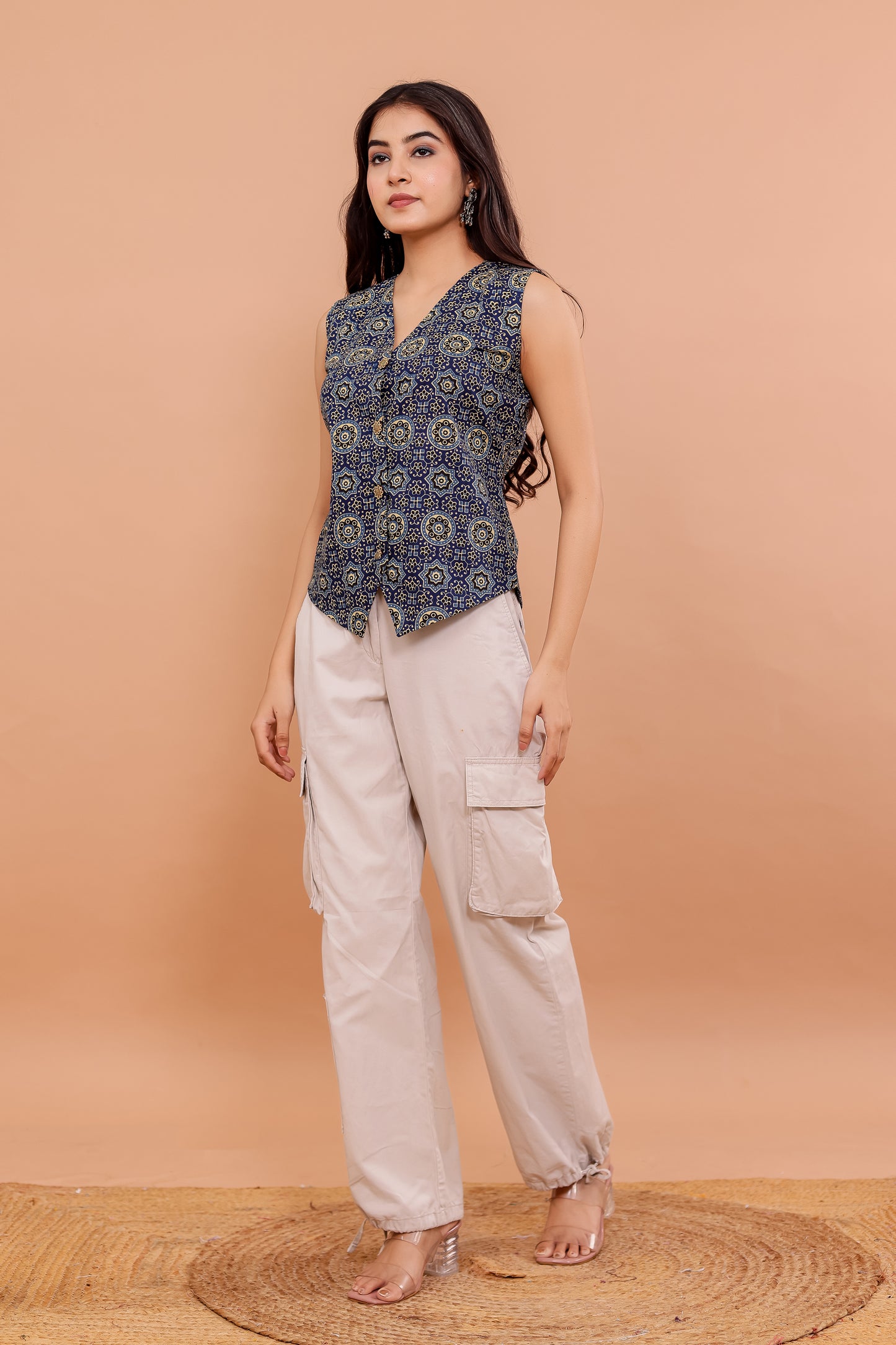 Amara Vintage Indigo Vest