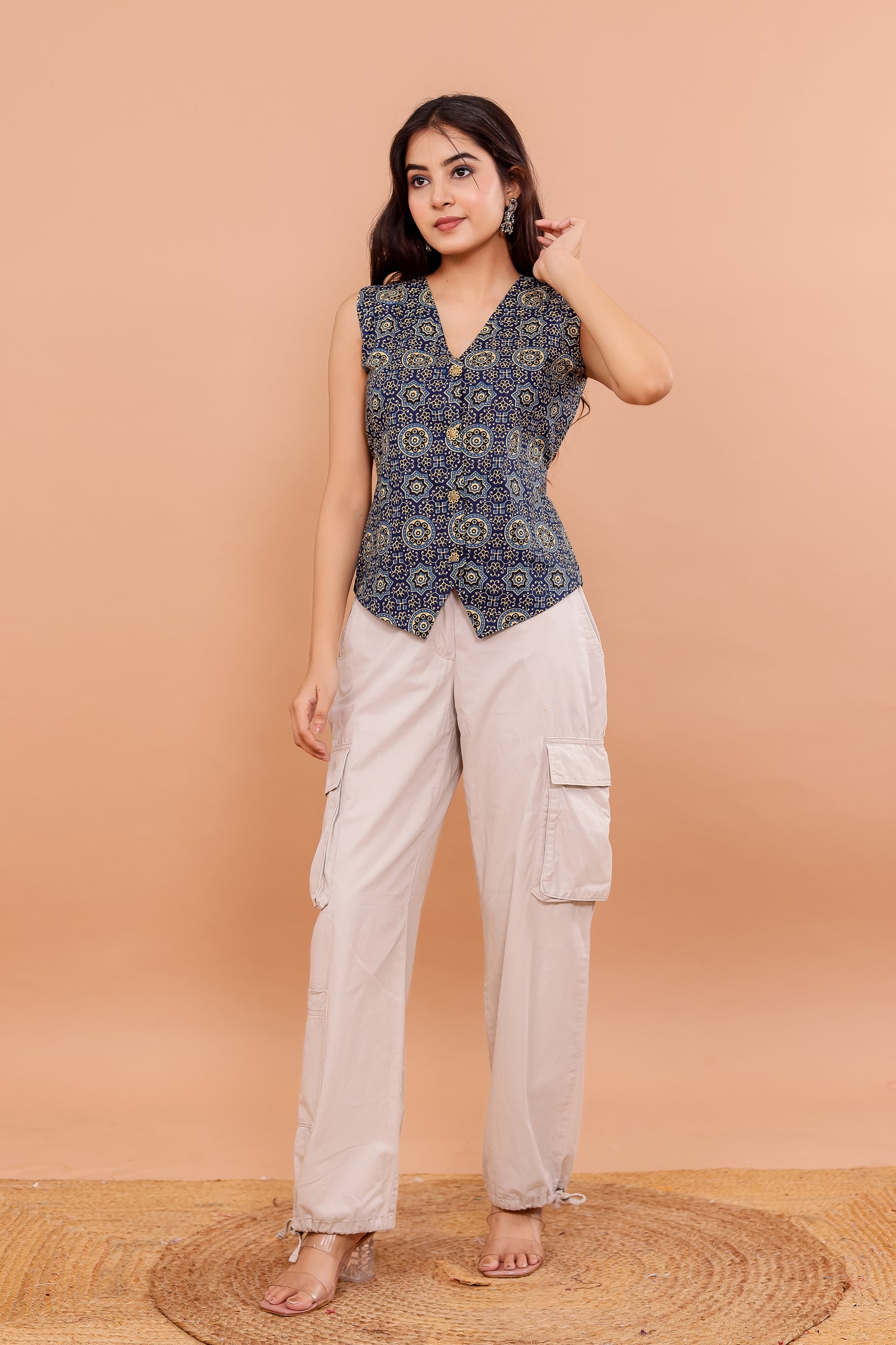 Amara Vintage Indigo Vest