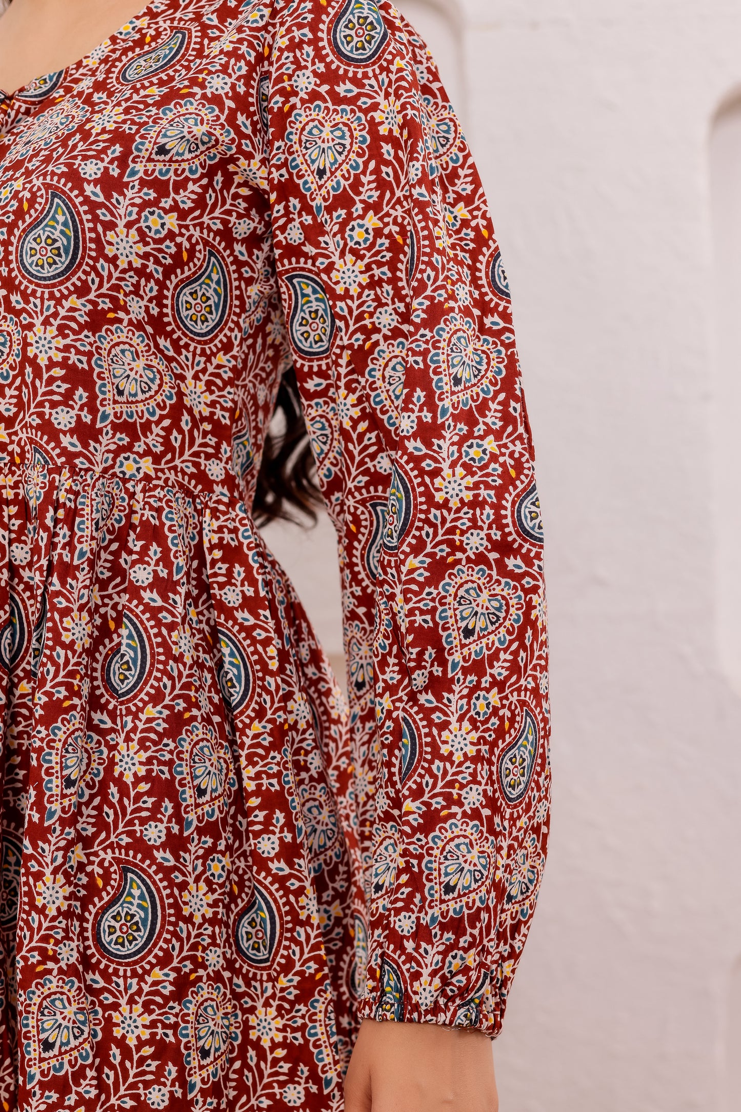 Noor Tassel Empire Kurti